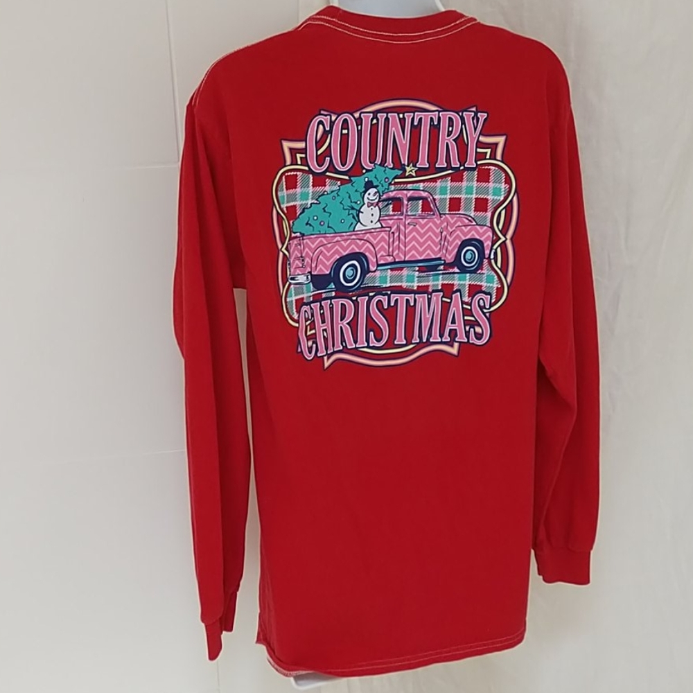 Benny & Belle Country Christmas graphic shirt M